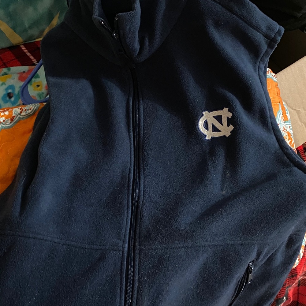 Columbia Dark Blue Fleece Vest with Logo